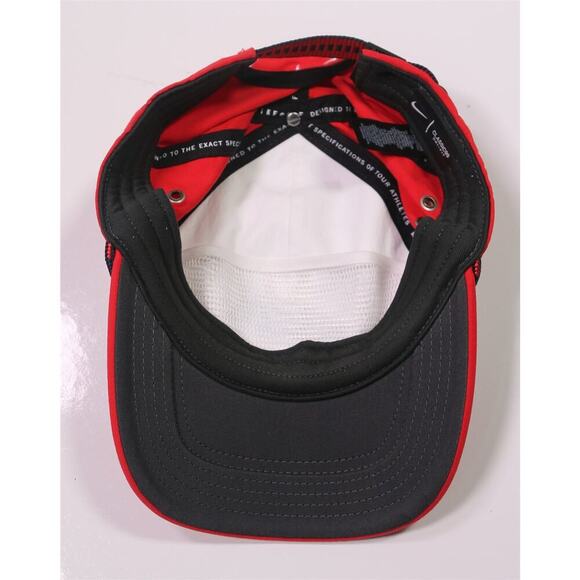 Nike Golf Red/White Rope Panel Classic99 DriFit Adjustable Hat Cap - Picture 7 of 9